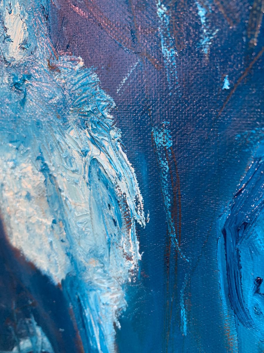Bird Preening - close-up-artwork