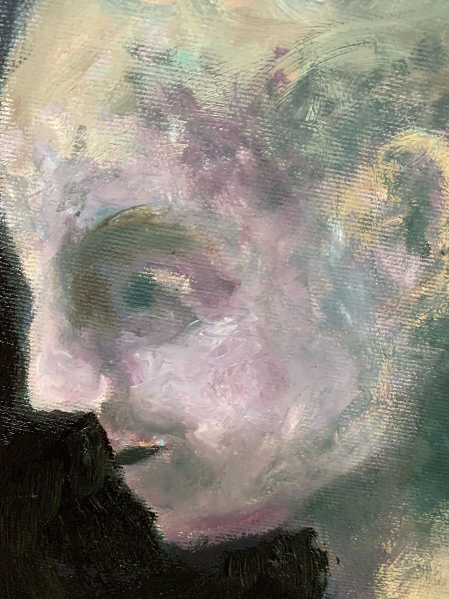 Feeding The Ducks At Night - close-up-artwork