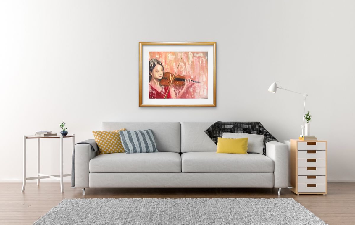 Violin Player - in-context-home