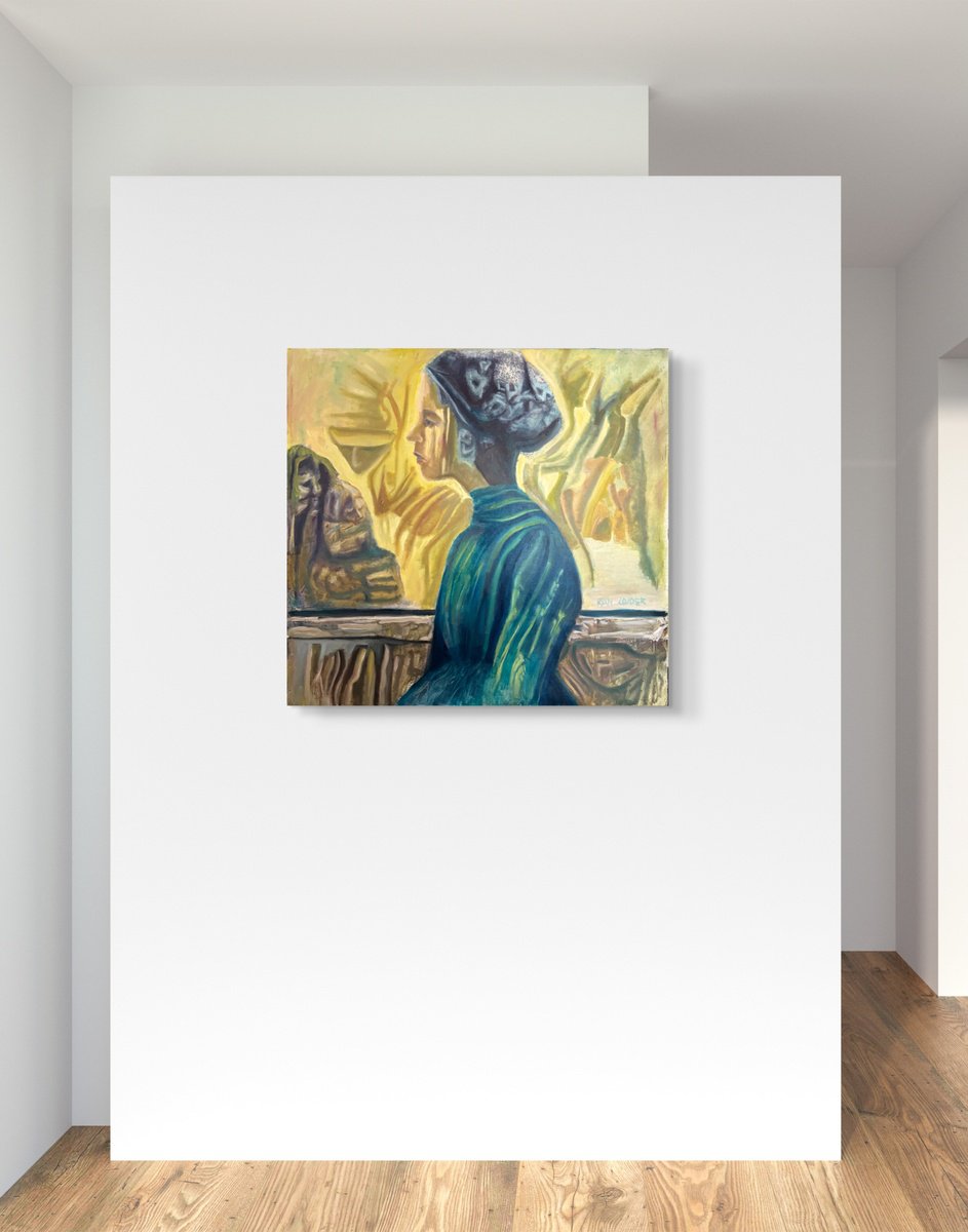 Profile Of A Woman In Yello... - in-context-home