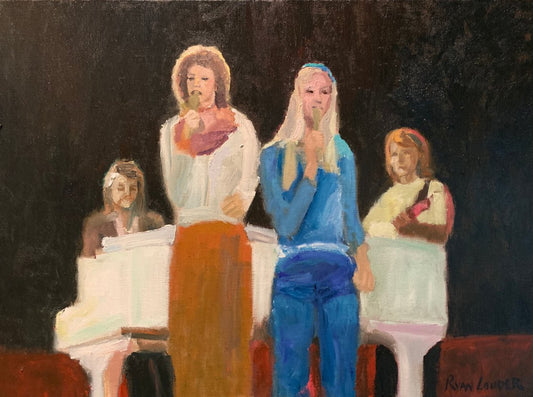 A painting titled 'ABBA by Ryan  Louder' by Ryan Louder