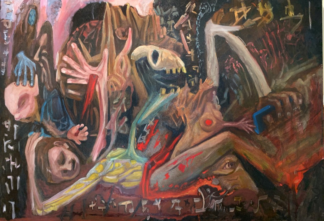 A painting titled 'Apocalypse by Ryan  Louder' by Ryan Louder