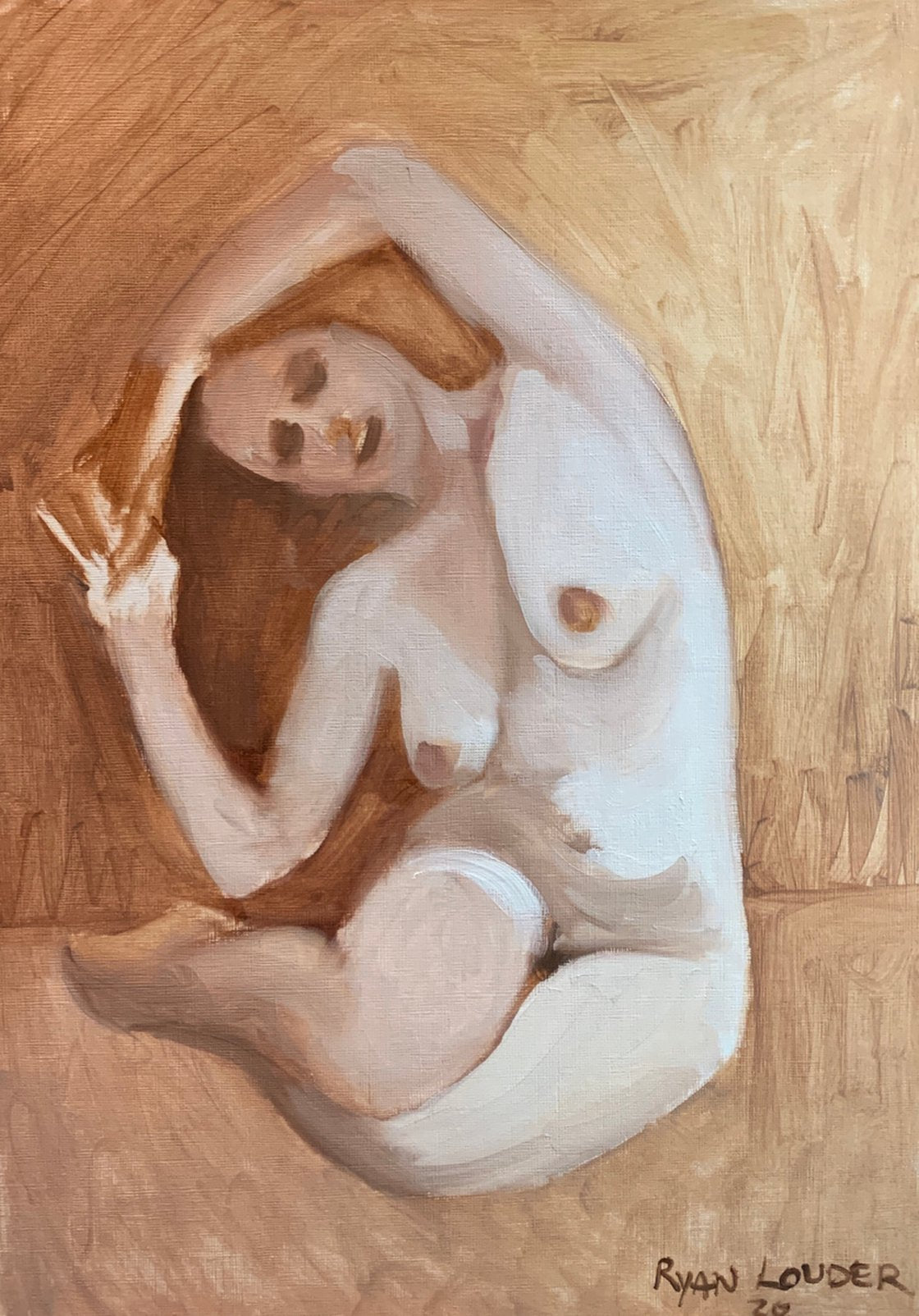 A painting titled 'figure 2 by Ryan  Louder' by Ryan Louder
