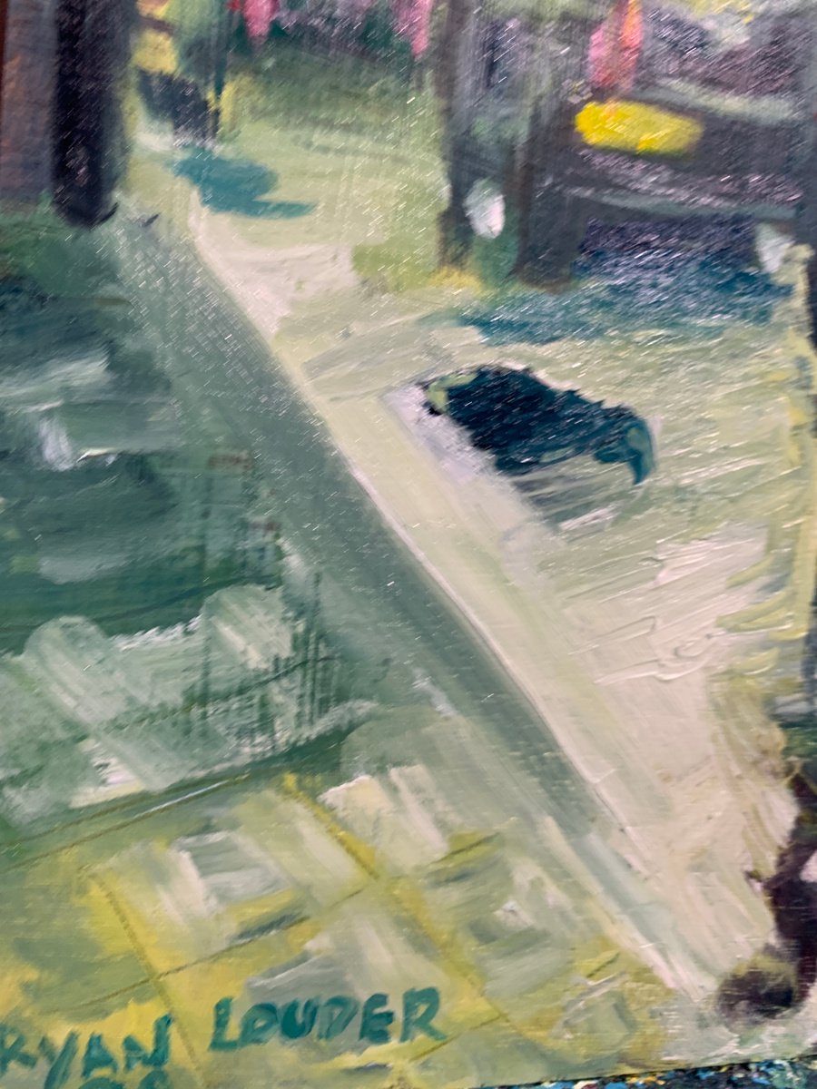 London In The Rain - close-up-artwork