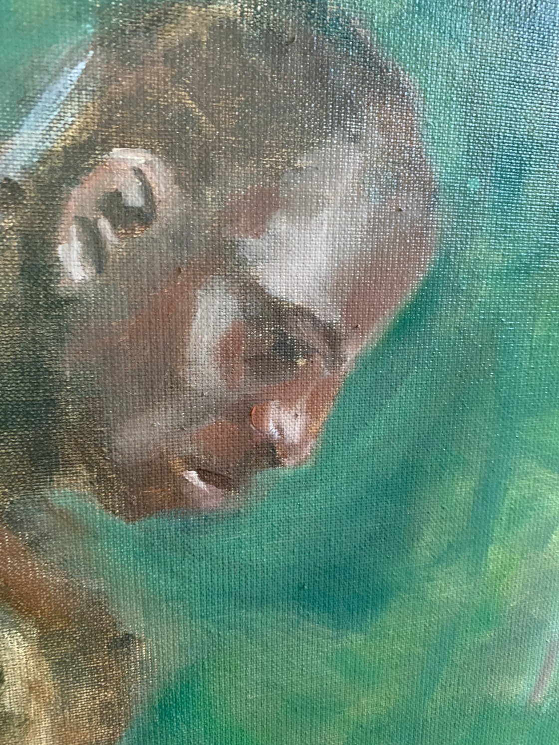 A painting titled 'Nude Male by Ryan  Louder' by Ryan Louder