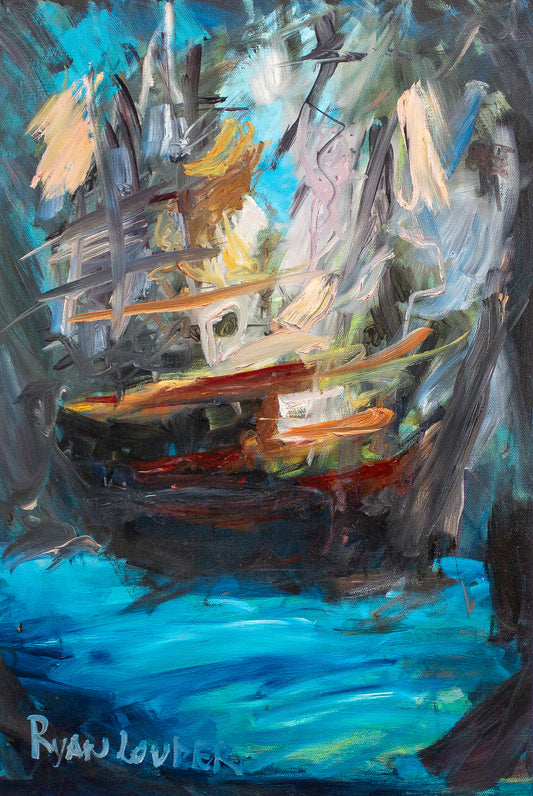 A painting titled 'The Ship' by London Paintings