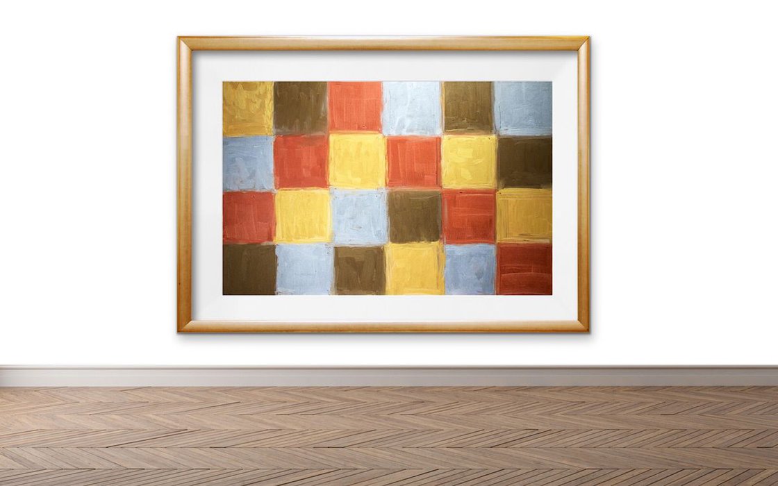 A painting titled 'Metal by Ryan  Louder' by Ryan Louder