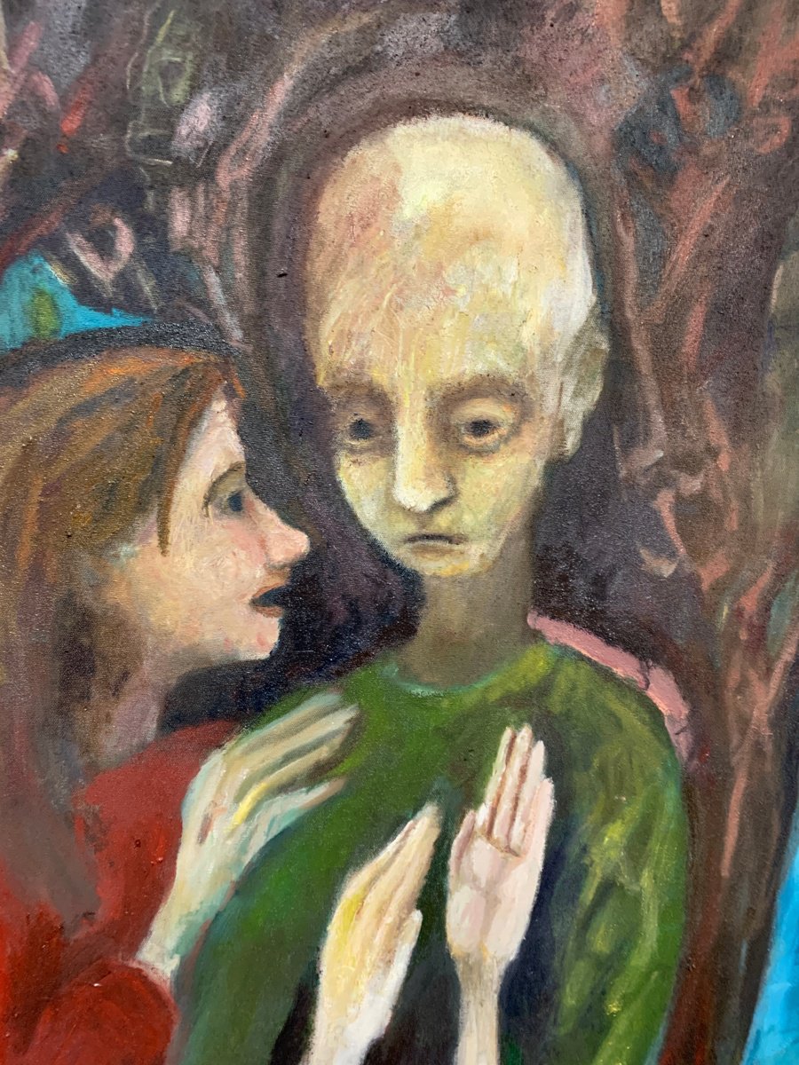 The Man Who Couldn’T Smile - close-up-artwork