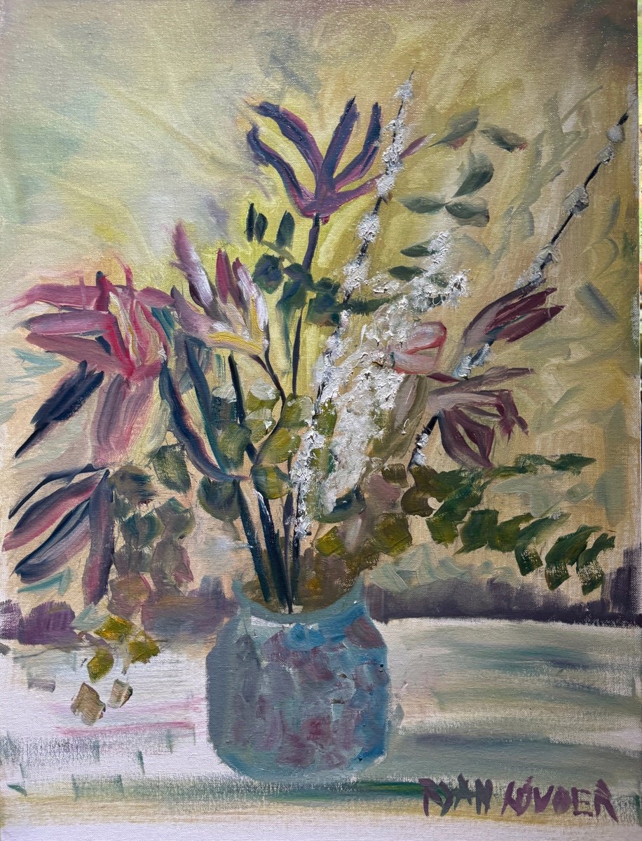 Pink Lillies On A Spring Day