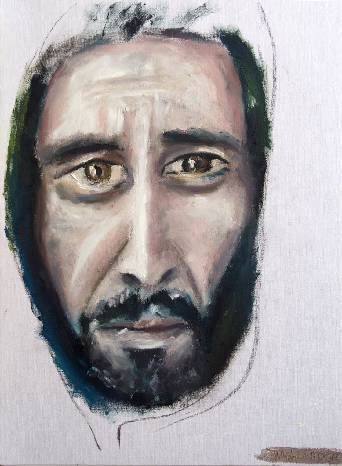 Try To Remember 16.7 x 11.5 oil on paper. by Ryan Louder - Hahnemühle German Etching Fine Art Print