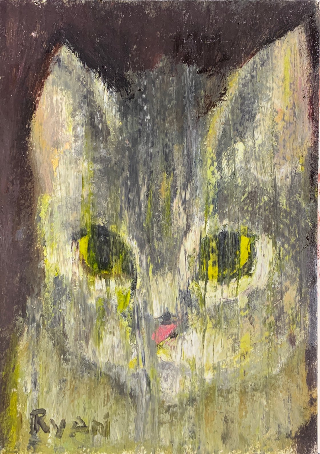 Cat By The Window On A Rainy Day by Ryan Louder