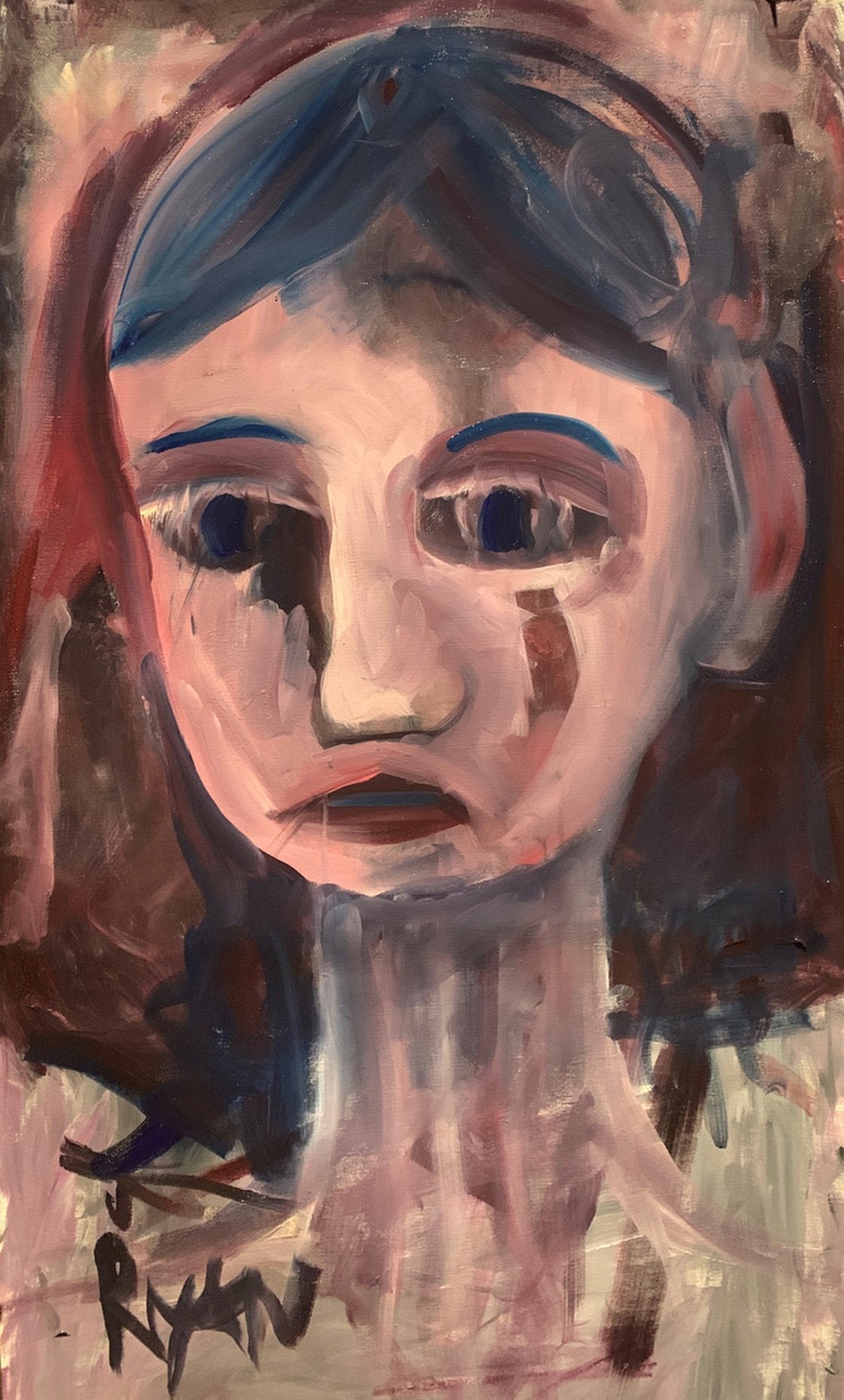 A painting titled 'Portrait Of The Deepest Well by Ryan  Louder' by Ryan Louder
