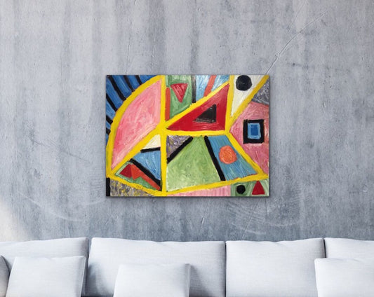 Abstract 009 by Ryan Louder - bold geometric abstract painting