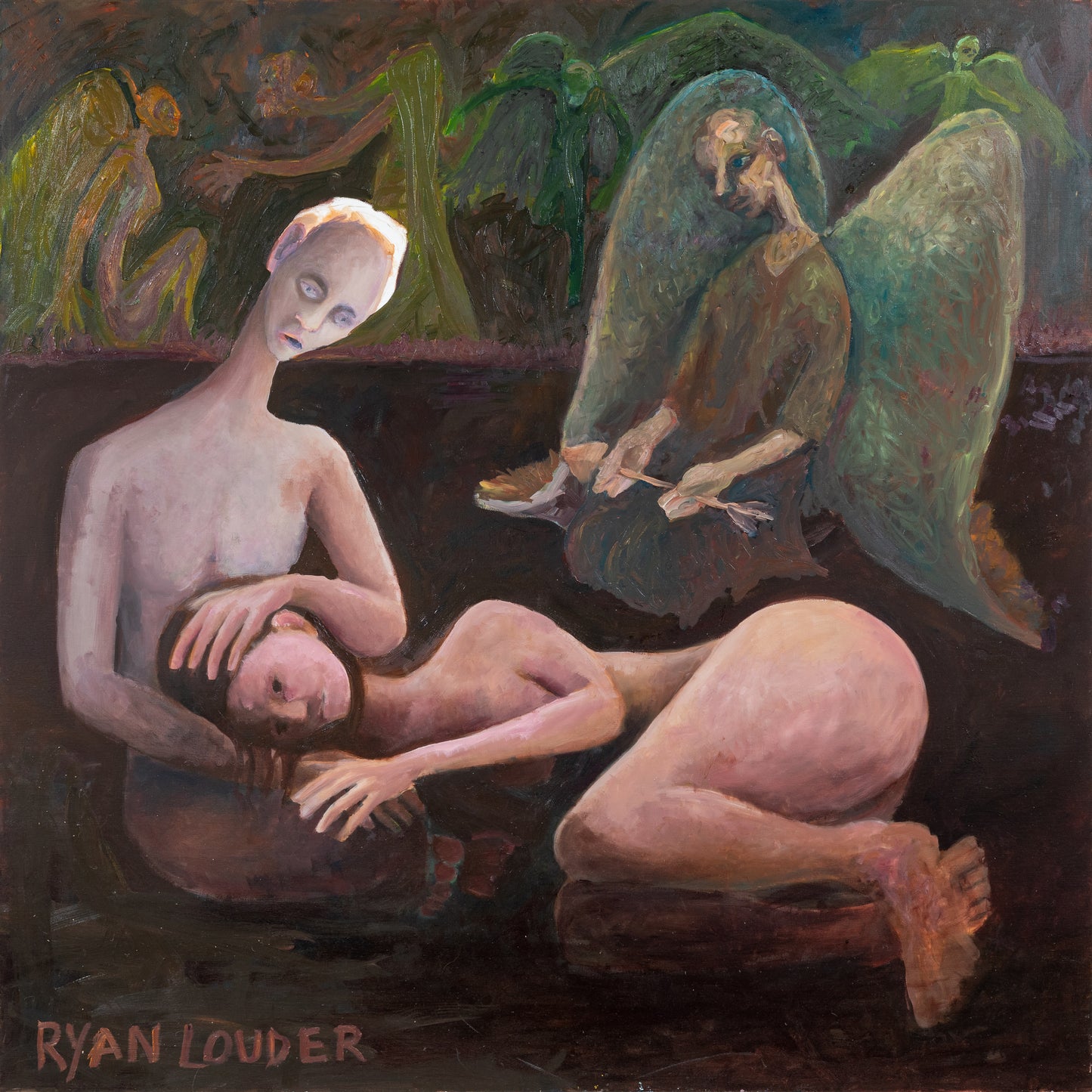 A painting titled 'Cupid’s Forgiveness by Ryan  Louder' by Ryan Louder