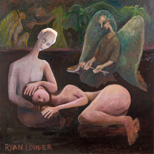A painting titled 'Cupid’s Forgiveness by Ryan  Louder' by Ryan Louder