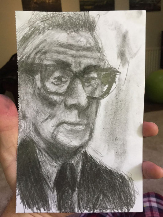 A painting titled 'A Bit Of Bill Nighy by Ryan  Louder' by Ryan Louder
