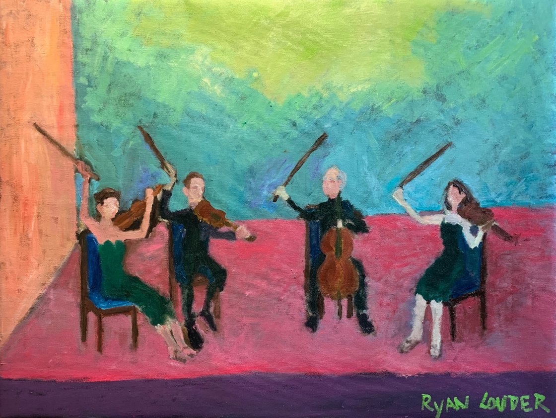 String Quartet by Ryan Louder - Hahnemühle German Etching Fine Art Print