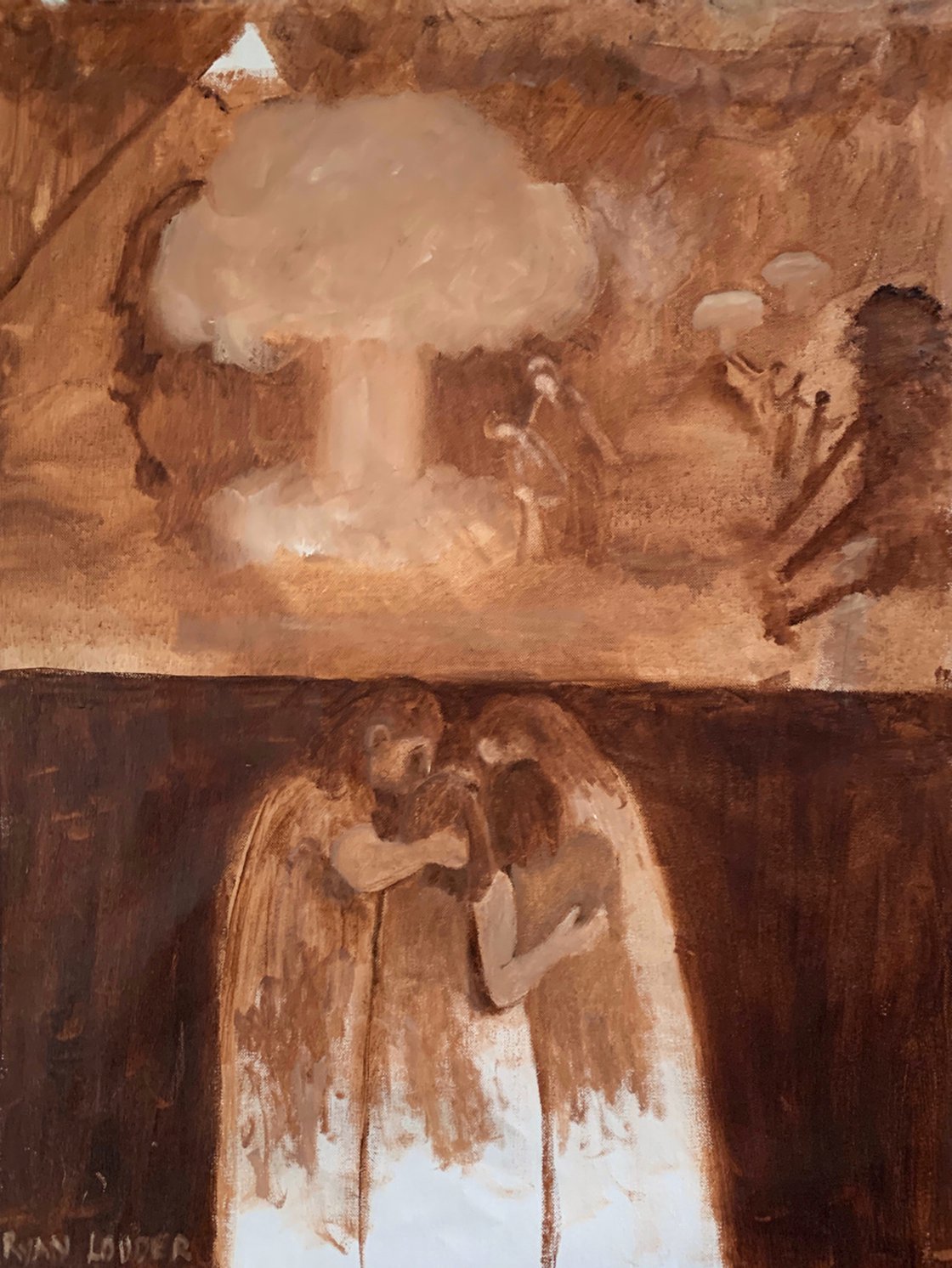 A painting titled 'Close Your Eyes Sweetie by Ryan  Louder' by Ryan Louder