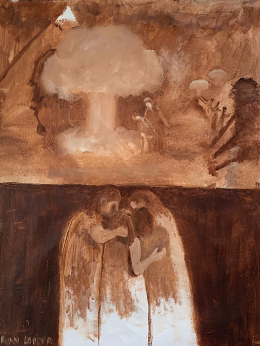 A painting titled 'Close Your Eyes Sweetie by Ryan  Louder' by Ryan Louder