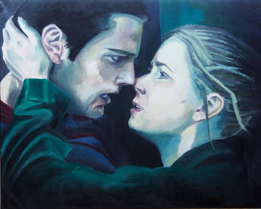 A painting titled 'Behind  Every Great Man by Ryan  Louder' by Ryan Louder