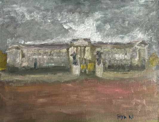 A painting titled 'Buckingham Palace by Ryan  Louder' by Ryan Louder