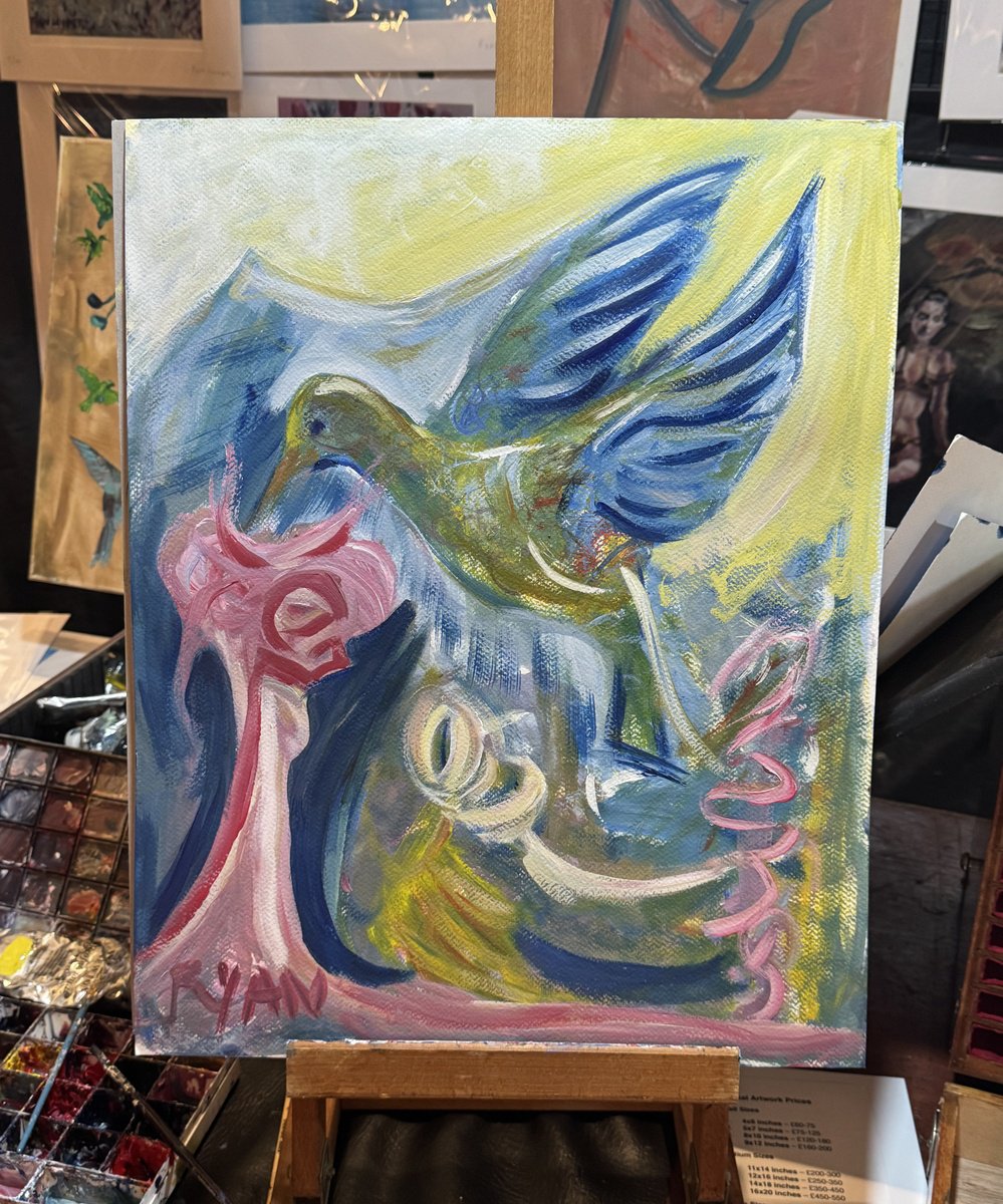 Humming Bird Drinking Nectar - in-context-studio