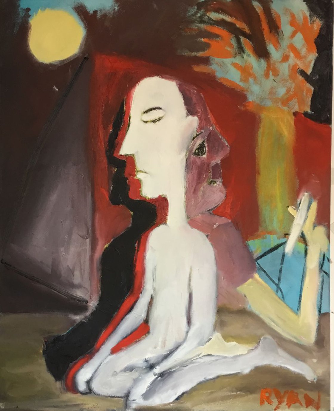 A painting titled 'Egyptian Holiday Oil on canvas 16x20 by Ryan  Louder' by Ryan Louder