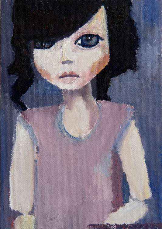 A painting titled 'Doll by Ryan  Louder' by Ryan Louder