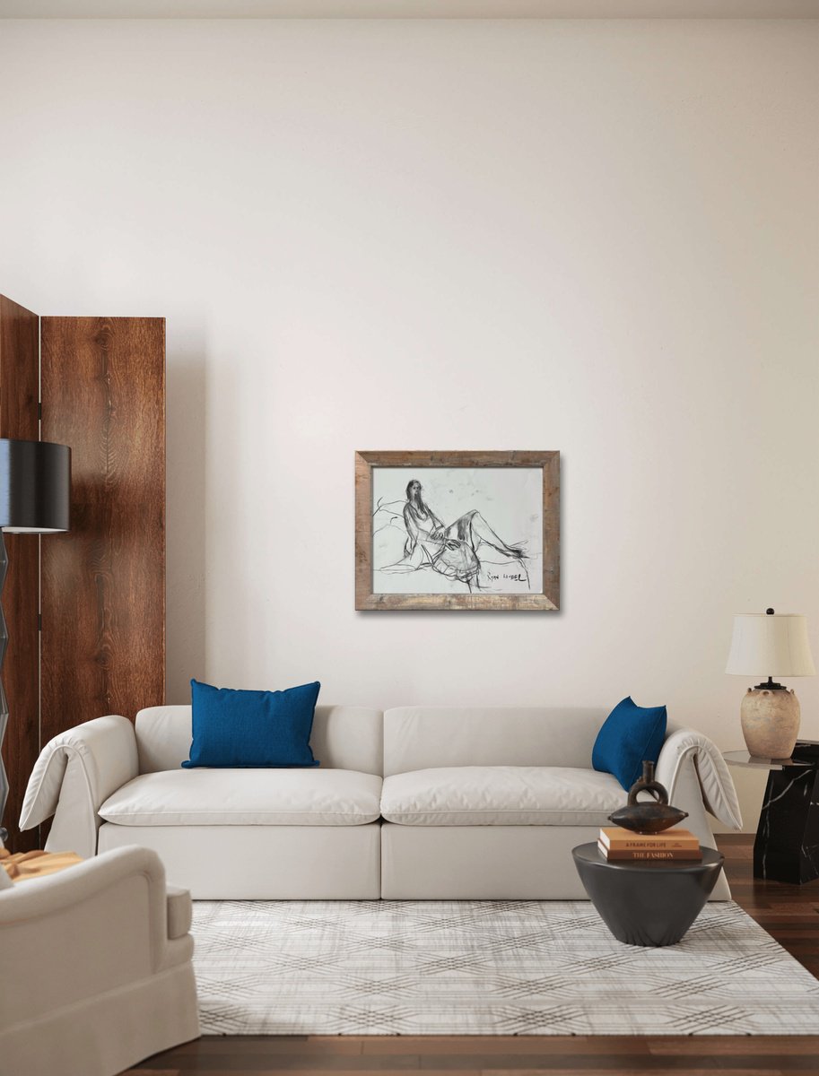 Woman In Bedroom - in-context-home