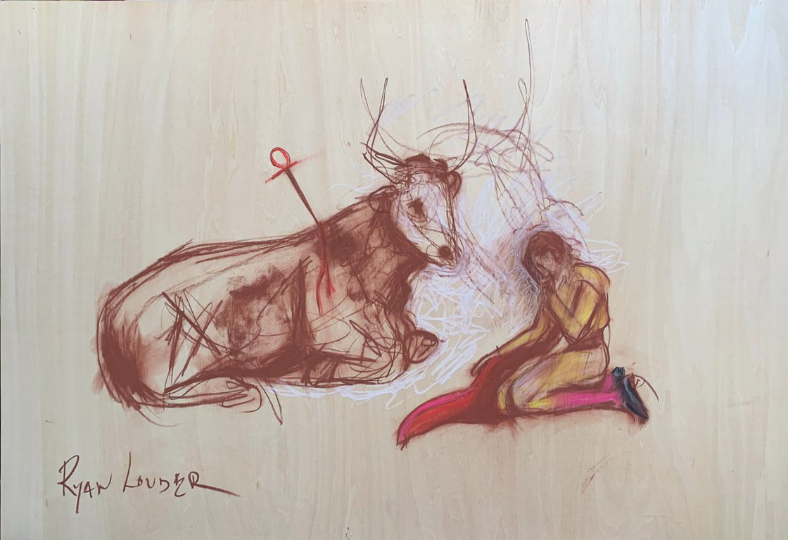 The End Of The Bull Fight by Ryan Louder - Hahnemühle German Etching Fine Art Print