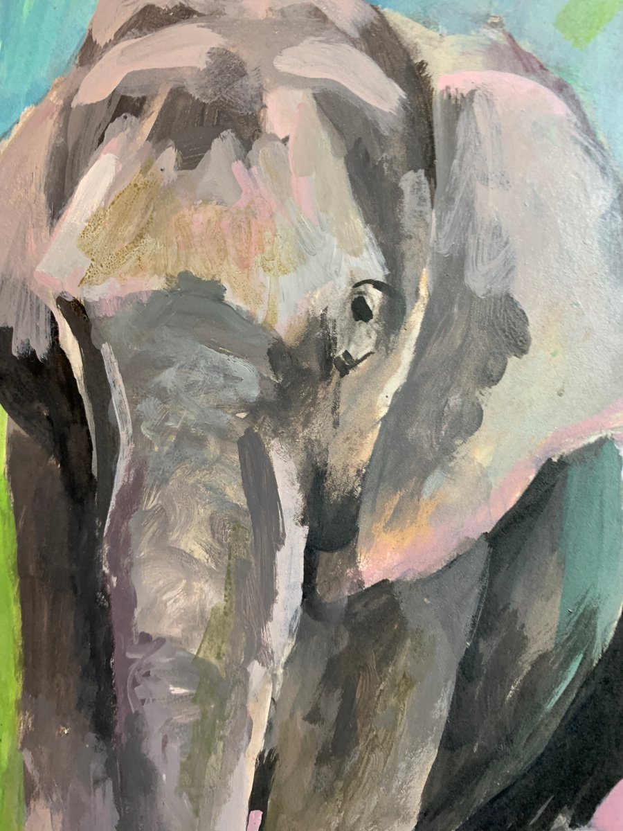 Elephant - close-up-artwork