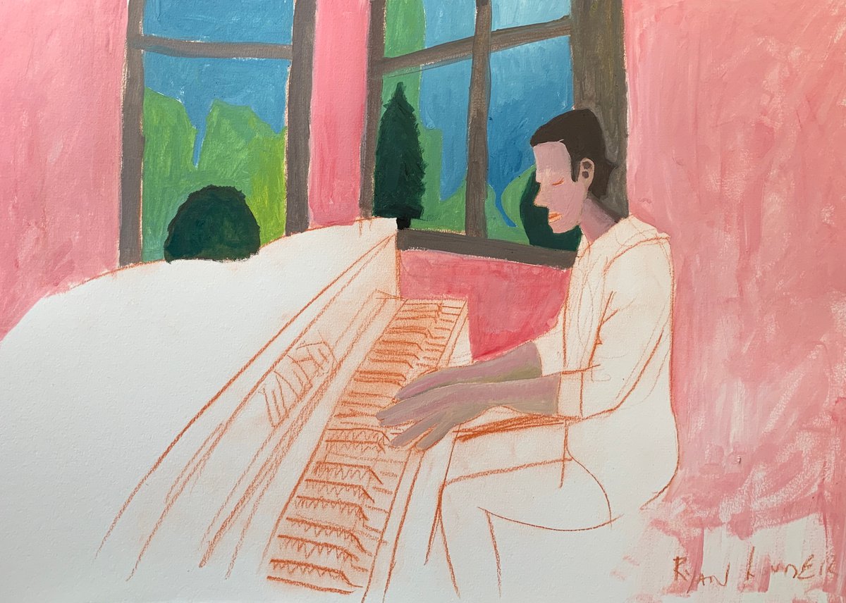 Piano Player by Ryan Louder Print