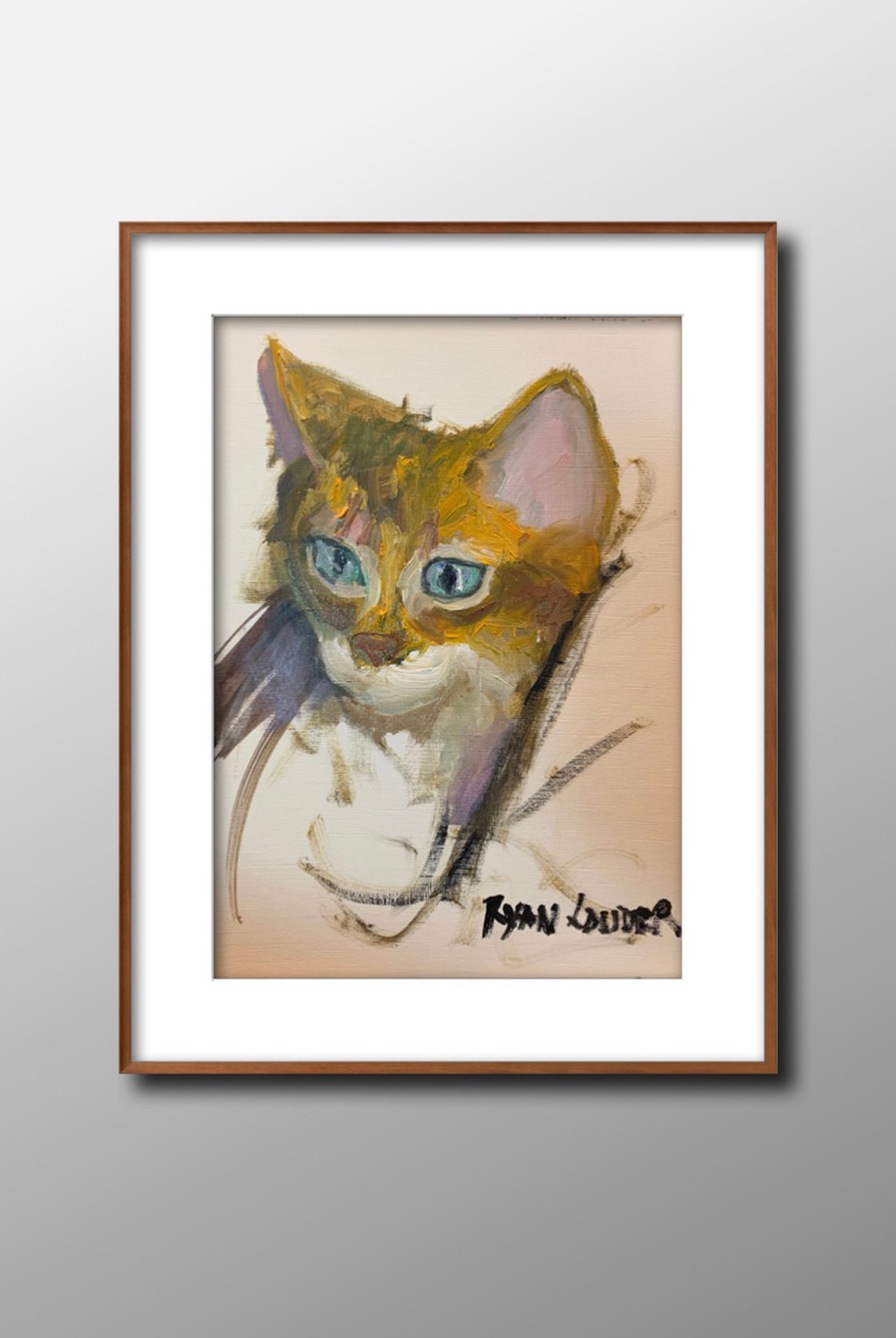 A painting titled 'Cats Eyes by Ryan  Louder' by Ryan Louder
