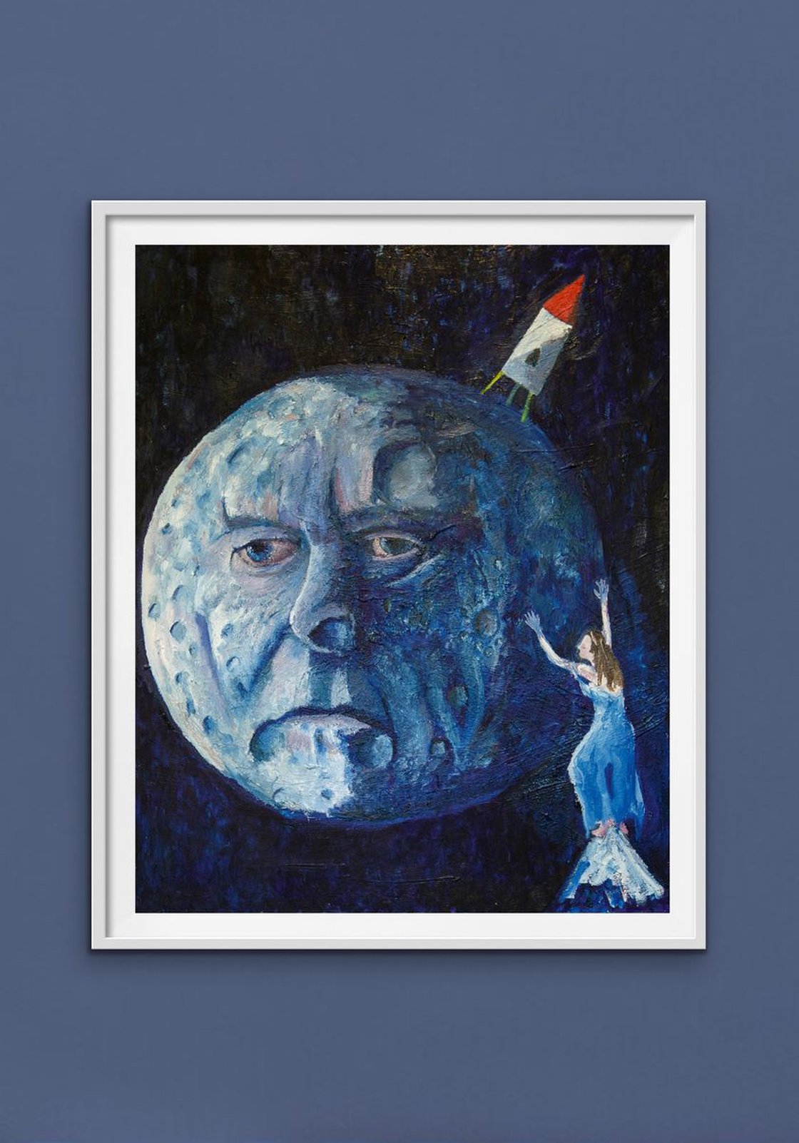 A painting titled 'Dark Side Of The Moon by Ryan  Louder' by Ryan Louder