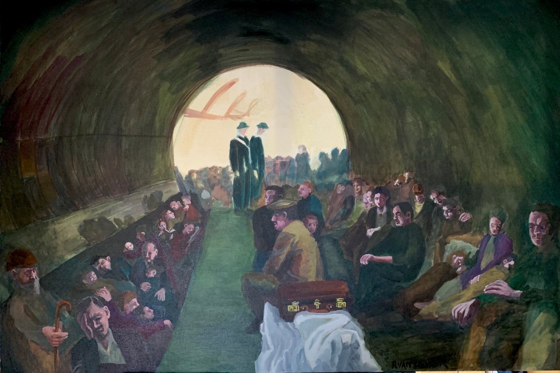 A painting titled 'Battle of Britain by Ryan  Louder' by Ryan Louder