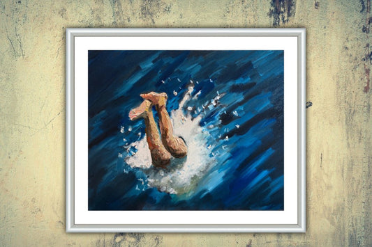 Diving In by Ryan Louder - Hahnemühle German Etching Fine Art Print