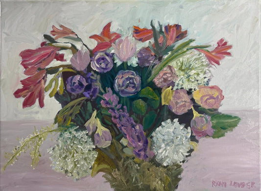 Flowers On A White Table No.2