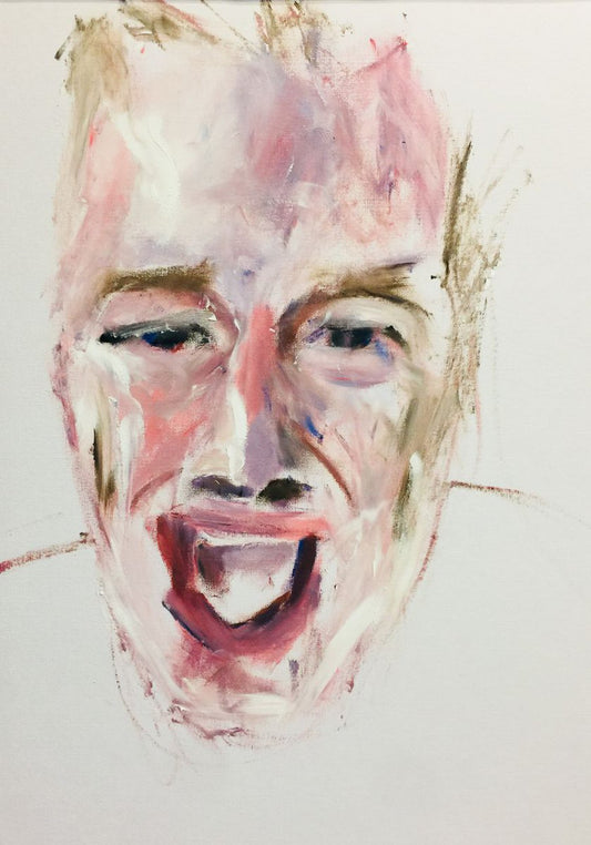 A painting titled 'Face Study Oil On Paper 11.7x16.5 A3 by Ryan  Louder' by Ryan Louder