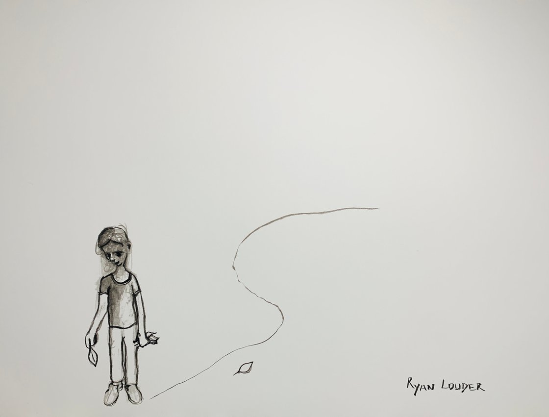 A painting titled 'Floating Leaves by Ryan  Louder' by Ryan Louder