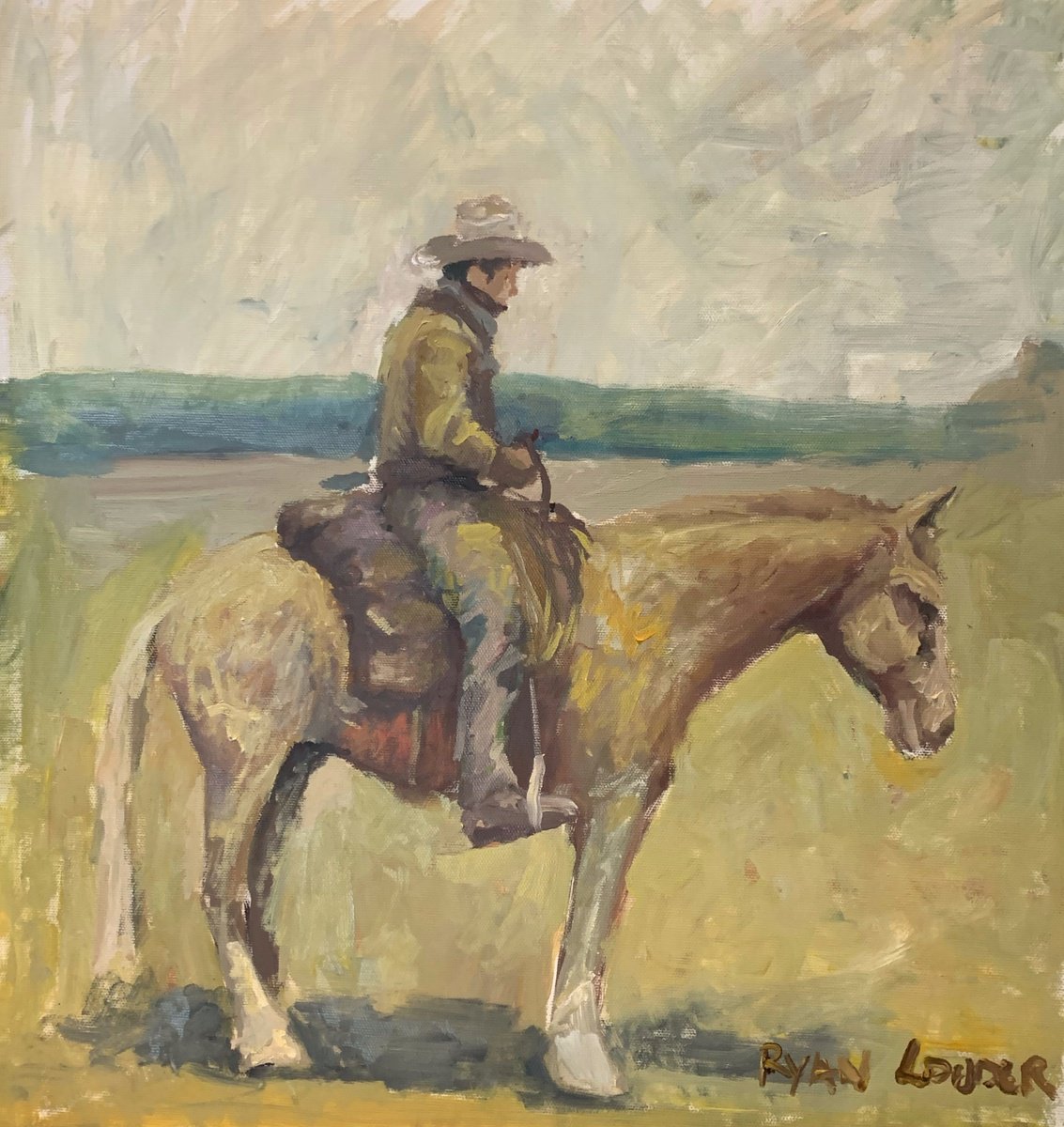 Cowboy And Horse