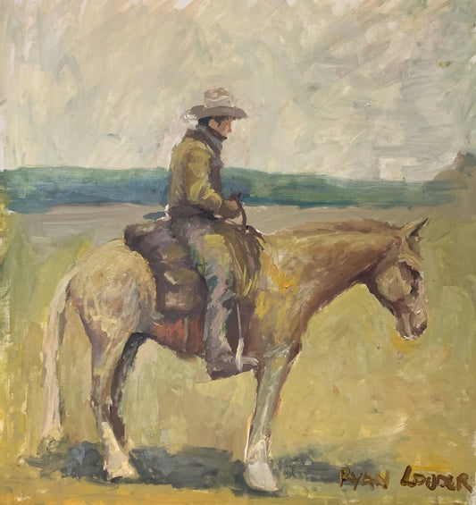 Cowboy And Horse