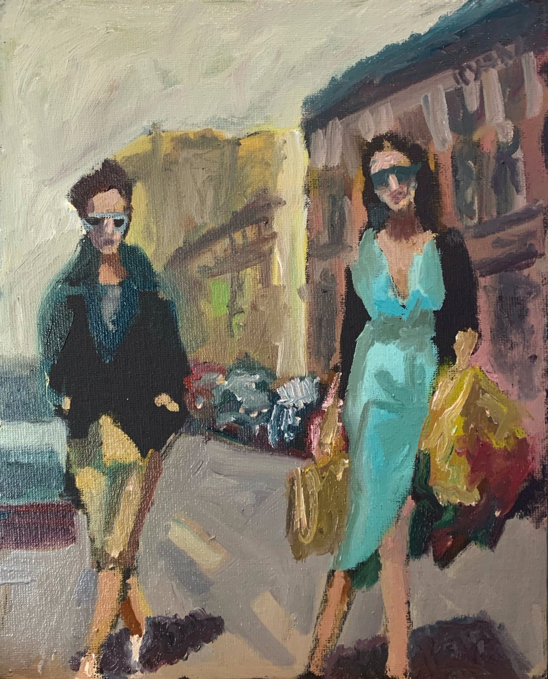 Shopping In The City by Ryan Louder - Hahnemühle German Etching Fine Art Print