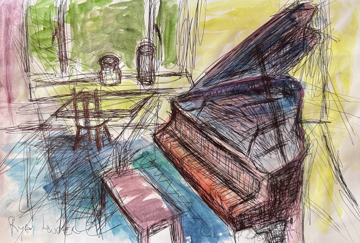 Piano Room by Ryan Louder - Hahnemühle German Etching Fine Art Print