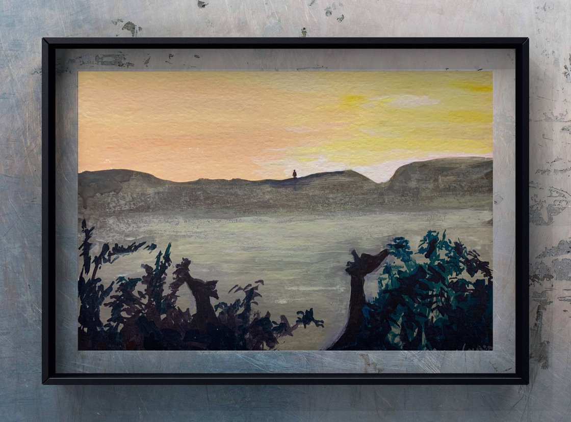 A painting titled 'A Walk In Africa by Ryan  Louder' by Ryan Louder