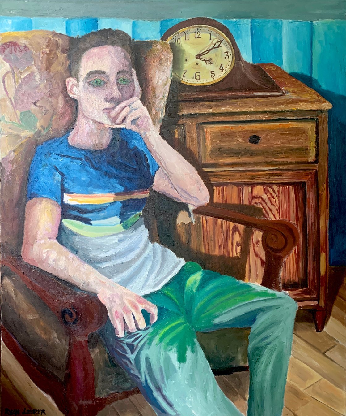 A painting titled '“42” by Ryan  Louder' by Ryan Louder