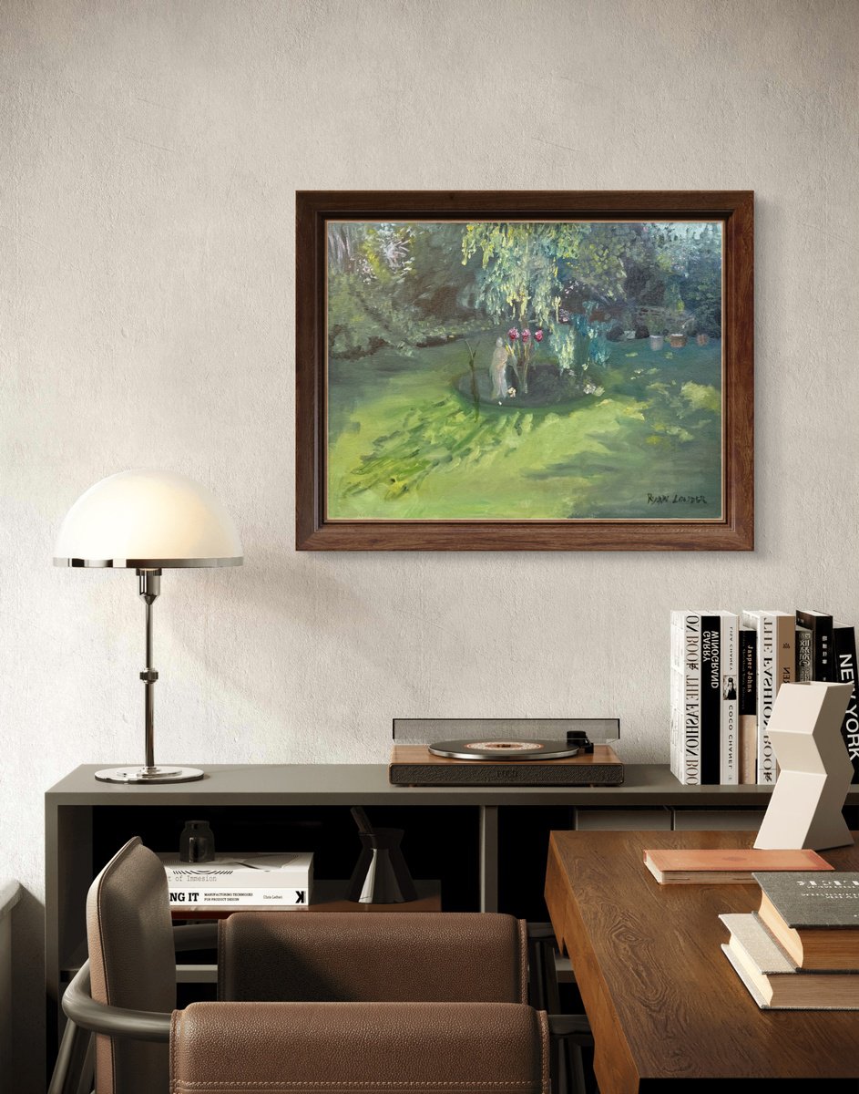 Three Roses And A Statue - in-context-home