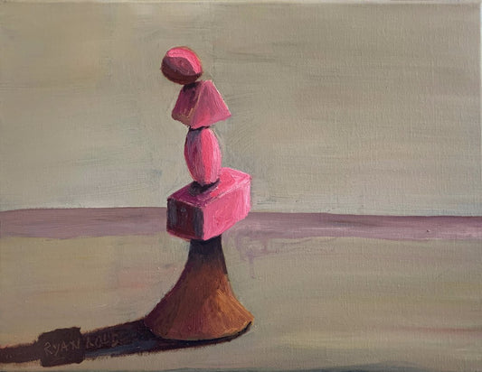 A painting titled 'Don’t Look Down Look Up! by Ryan  Louder' by Ryan Louder