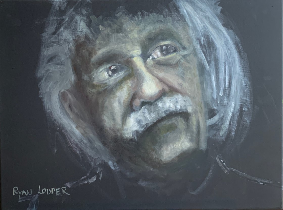 Einstein - Portrait of Einstein - Picture of Albert Einstein by Ryan Louder - Hahnemühle German Etching Fine Art Print