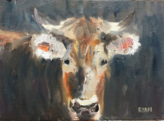 Cow by Ryan Louder - Hahnemühle German Etching Fine Art Print