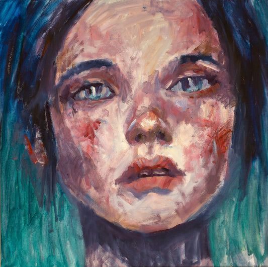 A painting titled 'Sad Eyes' by London Paintings
